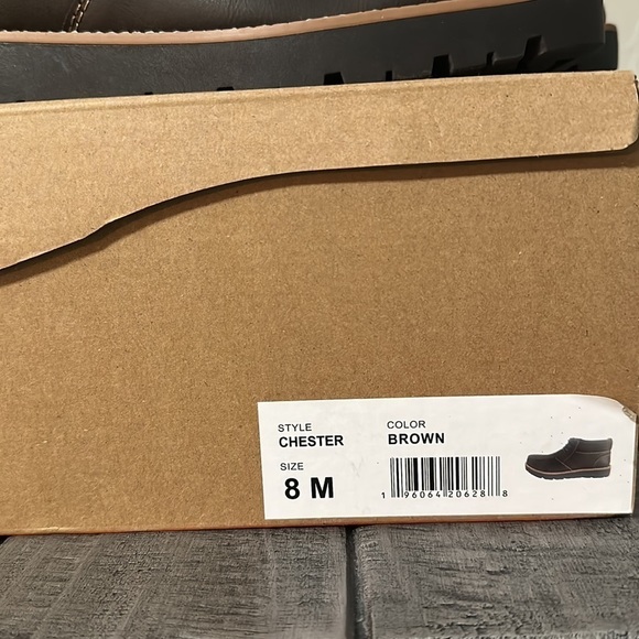 WEATHERPROOF VINTAGE Mens Brown Pull Tab Padded Chester Platform Chukka Boots 8M - Picture 8 of 8